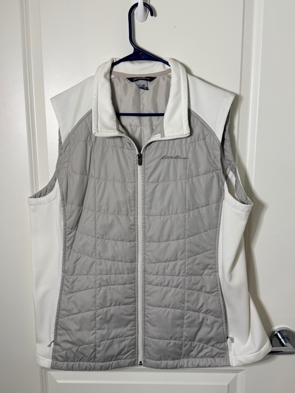 Eddie Bauer Vest Grey/White Size 2X Plus